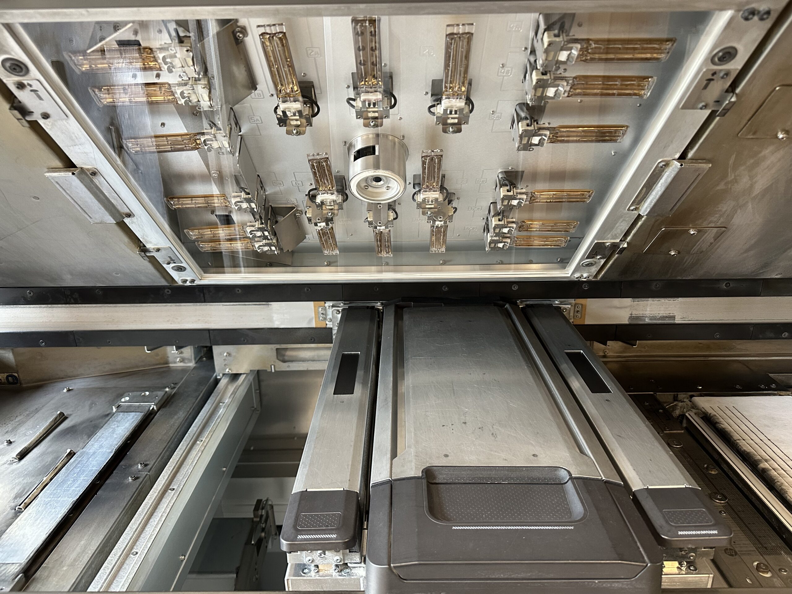 Printheads and fusing lamp module with MJF HP