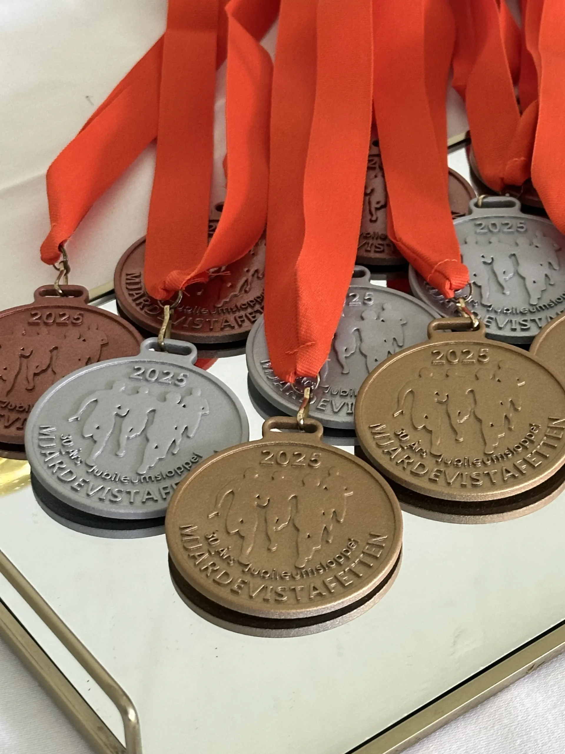 Medals made in 3D in connection with a race organised by Linköping Science Park.