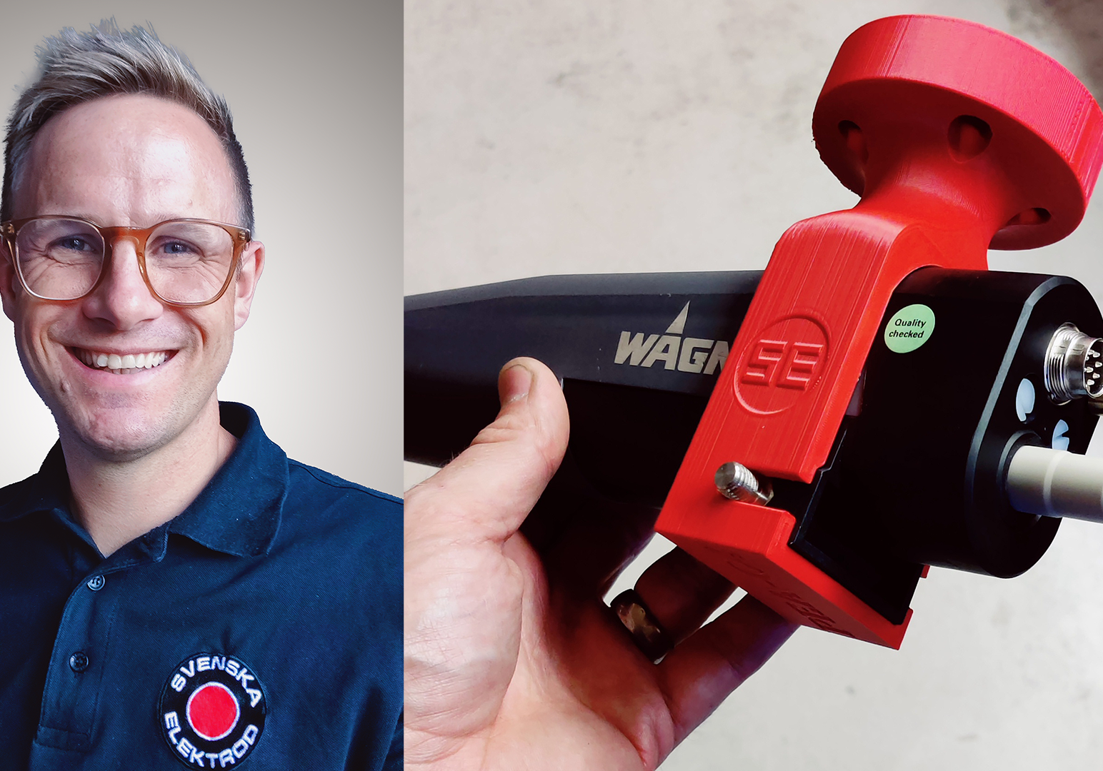 3d-print för robotar förklarat av karl Eriksson, bto på SE Automation.